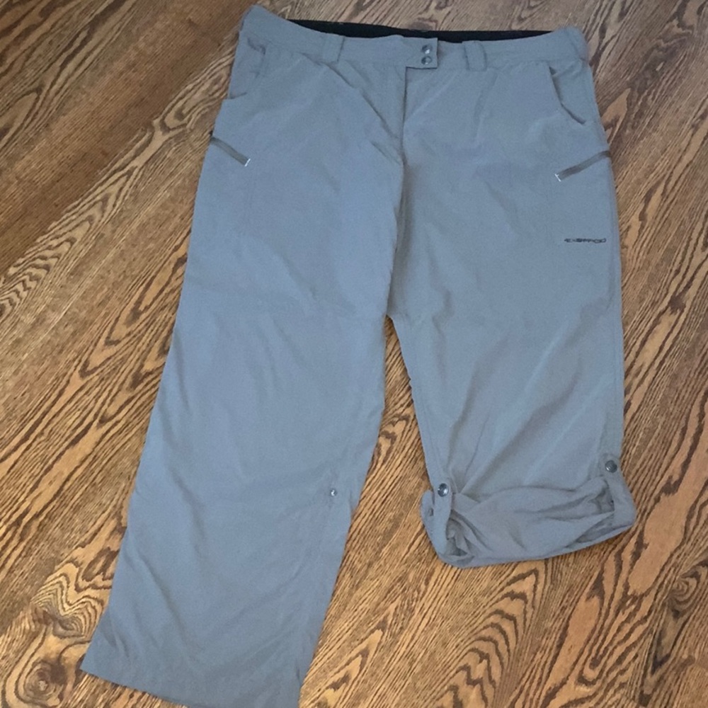 Exofficio Nomad Travel Convertable Straight Leg Pants Women’s 18 Gray UPF 30+ - Picture 3 of 9